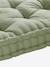 Matras in futon-stijl grijsblauw+kaneel+roze (poederkleur)+rozen+saliegroen - vertbaudet enfant 