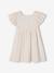 Robe cérémonie rayée fil brillant fille écru - vertbaudet enfant 