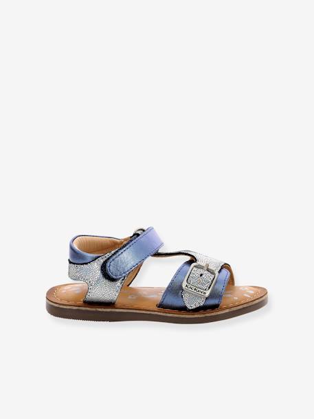 Sandales cuir enfant Diazz bleu - vertbaudet enfant 