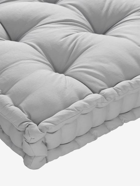 Matelas de sol style futon bleu grisé+cannelle+gris chiné+rose+rose poudré+vert sauge - vertbaudet enfant 