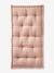 Matras in futon-stijl grijsblauw+kaneel+roze (poederkleur)+rozen+saliegroen - vertbaudet enfant 