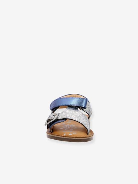 Sandales cuir enfant Diazz bleu - vertbaudet enfant 