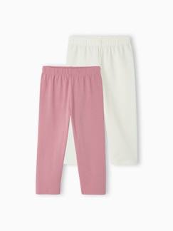 -Lot de 2 leggings fille mi-mollets