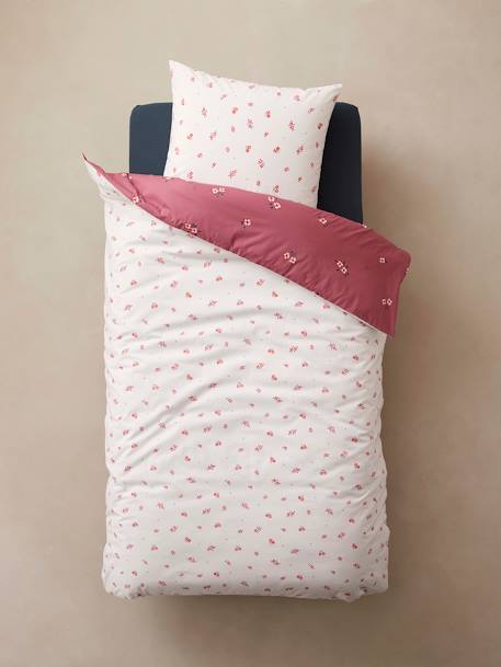 Parure housse de couette + taie d'oreiller enfant BFF écru - vertbaudet enfant 