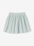 Jupe rayée fil brillant fille en coton/lin bleu pâle - vertbaudet enfant 