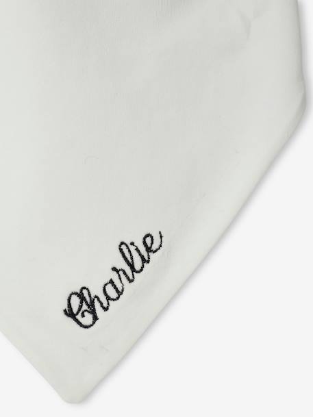 Setje hond muts + wanten + sjaal met personaliseerbare print voor baby's wit - vertbaudet enfant 