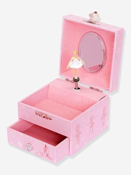 Boîte à Musique Cube Phosphorescent Ballerine - TROUSSELIER rose - vertbaudet enfant 