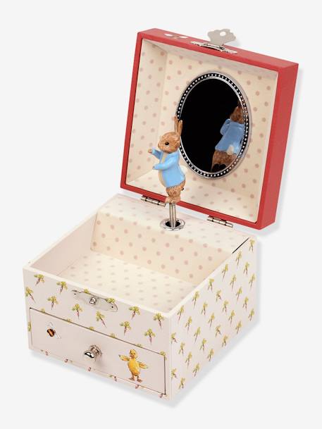 Boîte à Musique Cube Peter Rabbit - TROUSSELIER rouge imprimé - vertbaudet enfant 