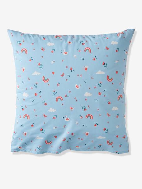 Parure housse de couette + taie d'oreiller enfant ABC PRINCESSE mauve - vertbaudet enfant 