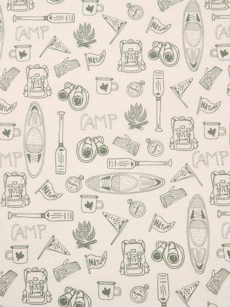 Drap-housse enfant YELLOWSTONE beige imprimé - vertbaudet enfant 