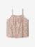 Blouse à fines bretelles motifs exotiques fille écru - vertbaudet enfant 