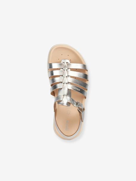 Sandales J SANDAL SOLEIMA GIR argent+rouille - vertbaudet enfant 