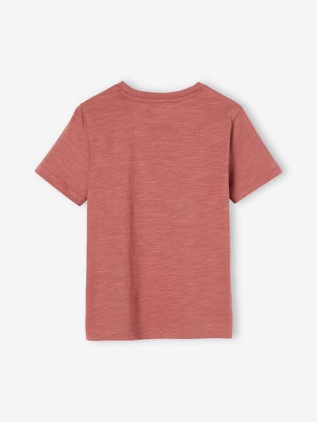T-shirt animal ludique garçon terracotta+vanille+vert - vertbaudet enfant 