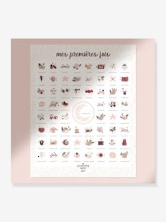 Poster Mijn eerste keren - Roze muis LES PETITES DATES  - vertbaudet enfant