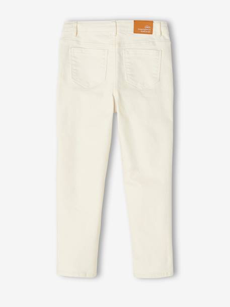 Pantalon fille mom MorphologiK fin écru+encre+pêche+rose poudré - vertbaudet enfant 