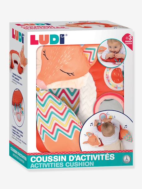 Activiteitenkussen Vos LUDI sinaasappel - vertbaudet enfant 