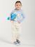 Broek Mom fit MorphologiK Fin meisjes ecru+inktblauw+perzik+roze (poederkleur) - vertbaudet enfant 