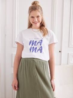Zwangerschapskleding-T-shirt-Zwangerschapsshirt met boodschap