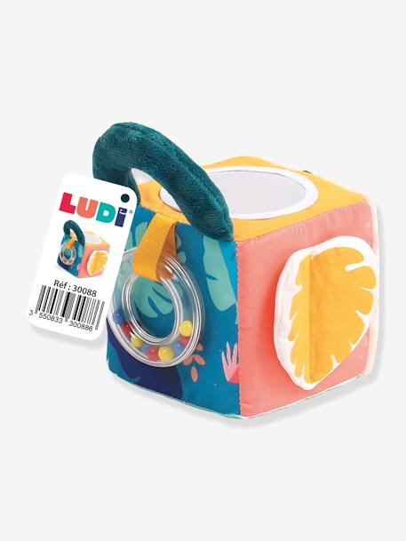 Cube tissu Feuille LUDI multicolore - vertbaudet enfant 