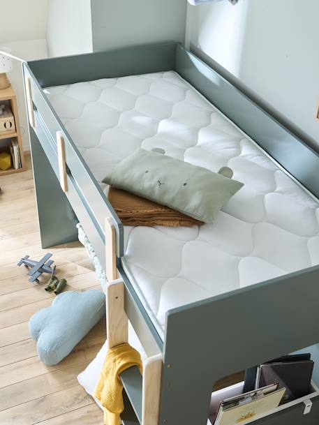 Matelas enfant mousse recyclée thermorégulateur traité Passerelle® blanc - vertbaudet enfant 