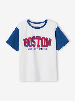 Sportief jongensshirt Boston-team, met contrasterende mouwen  - vertbaudet enfant