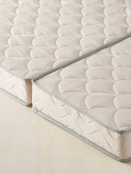 Matelas enfant évolutif BIOCOTON blanc - vertbaudet enfant 