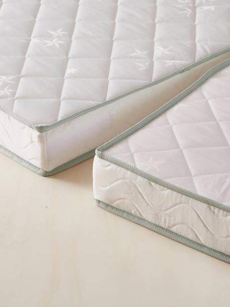 Matelas enfant évolutif anti-acariens traité Bi-ome NTL® blanc - vertbaudet enfant 
