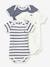 Lot de 3 bodies manches courtes en coton bio blanc - vertbaudet enfant 