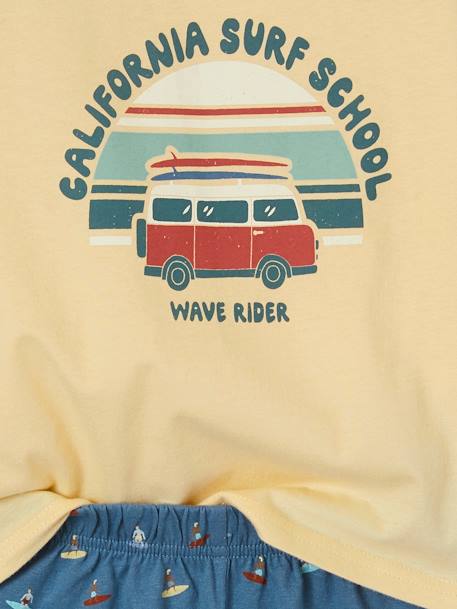 Lot de 2 pyjashorts garçon summer surf bleu jean - vertbaudet enfant 