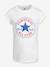 T-shirt Timeless Chuck Patch Tee blanc+rose - vertbaudet enfant 