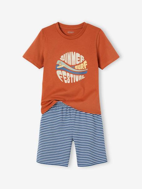 Set met 2 pyjamashorts 'Summer Surf' voor jongens jeansblauw - vertbaudet enfant 