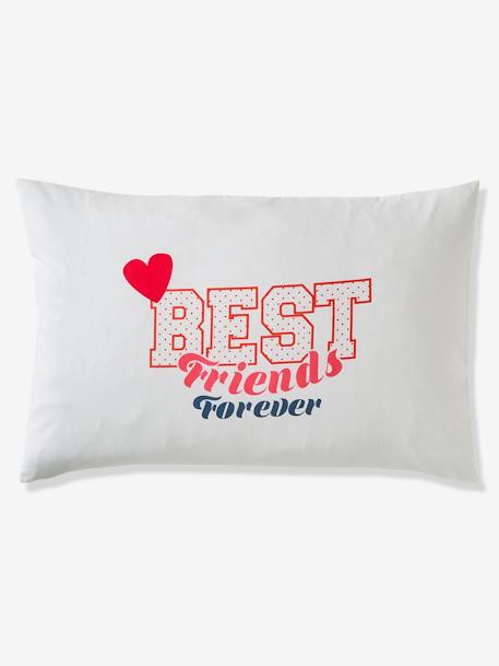 Parure housse de couette + taie d'oreiller enfant BFF écru - vertbaudet enfant 