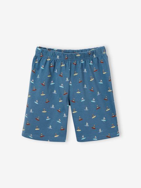 Lot de 2 pyjashorts garçon summer surf bleu jean - vertbaudet enfant 
