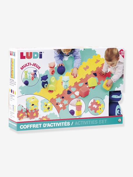 Coffret d'activités tapis quille et formes LUDI multicolore - vertbaudet enfant 