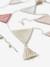 Guirlande fanions tricot BEIGE CLAIR UNI+rose poudré - vertbaudet enfant 