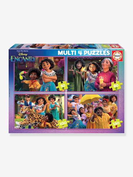 4 Puzzles Progressifs Disney Encanto - 50/150 - EDUCA multicolore - vertbaudet enfant 