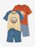 Lot de 2 pyjashorts garçon summer surf bleu jean - vertbaudet enfant 
