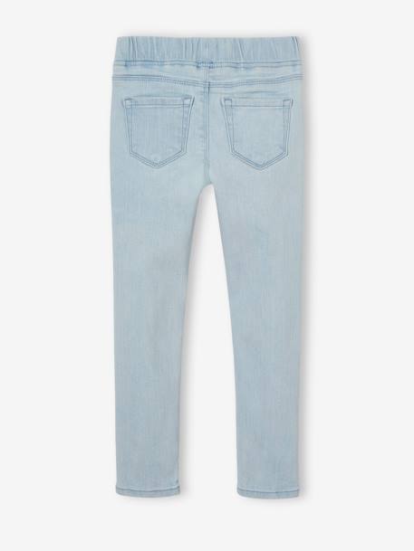 Jean fille tregging Basics bleu jean+double stone - vertbaudet enfant 