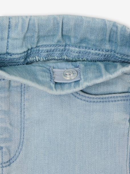 Jean fille tregging Basics bleu jean+double stone - vertbaudet enfant 