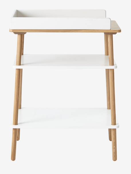 Table à langer LIGNE CONFETTI blanc/bois - vertbaudet enfant 