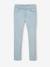 Jean fille tregging Basics bleu jean+double stone - vertbaudet enfant 