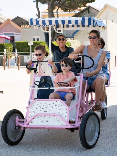 Kinderzonnebril Woam by KI ET LA donkerbruin+groen+hemelsblauw+rozen - vertbaudet enfant 