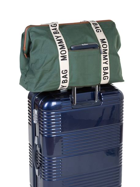 Luiertas Mommy Bag CHILDHOME ecru+groen - vertbaudet enfant 