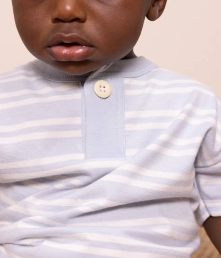 T-shirt met korte mouwen PETIT BATEAU blauw - vertbaudet enfant 