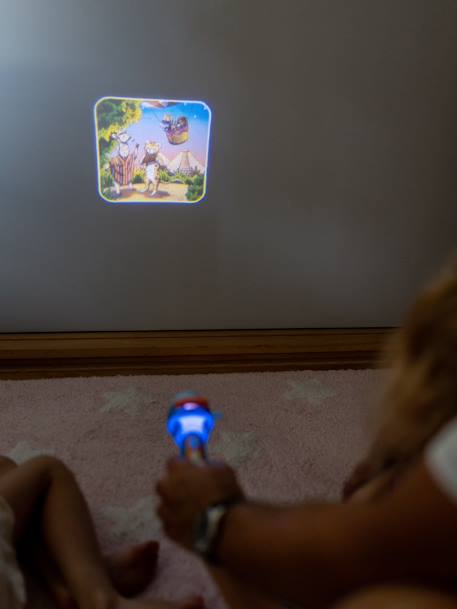 Verhalenprojector Kidyslide - KIDYWOLF blauw+paars+terracotta - vertbaudet enfant 