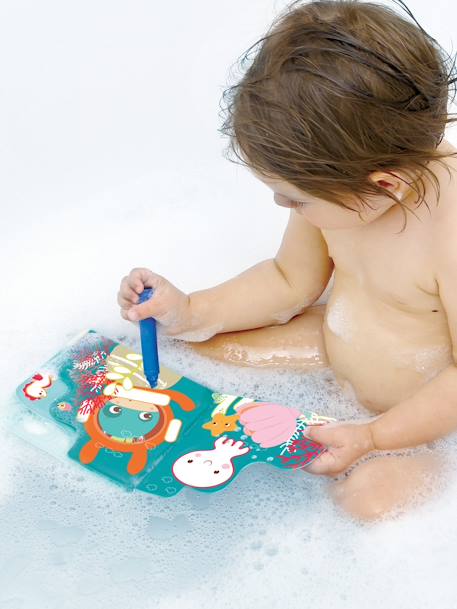 Livre de bain coloriage LUDI multicolore - vertbaudet enfant 