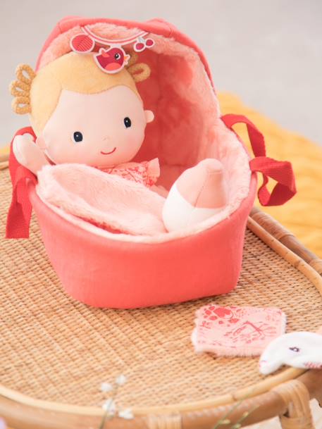 Baby Lena en haar wiegje - LILLIPUTIENS rozen - vertbaudet enfant 