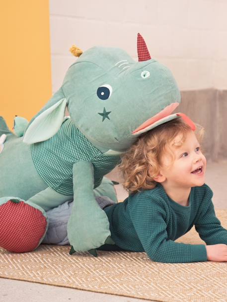 Joe knuffel met geheime opbergplaatsen - LILLIPUTIENS groen - vertbaudet enfant 