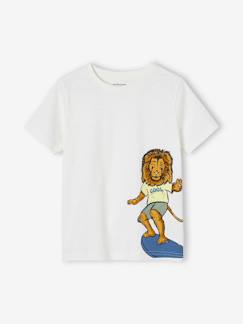 Garçon-T-shirt, polo, sous-pull-T-shirt-Tee-shirt animal ludique garçon