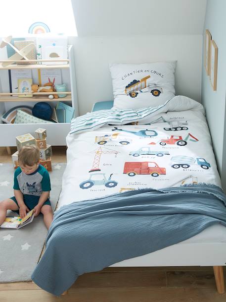Parure enfant Magicouette Quel chantier ! blanc imprimé - vertbaudet enfant 